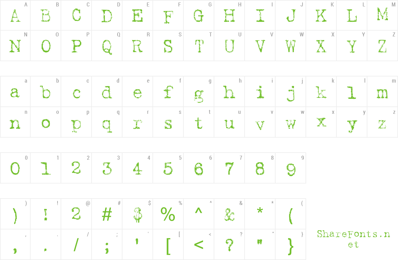 Font Harting Plain preview